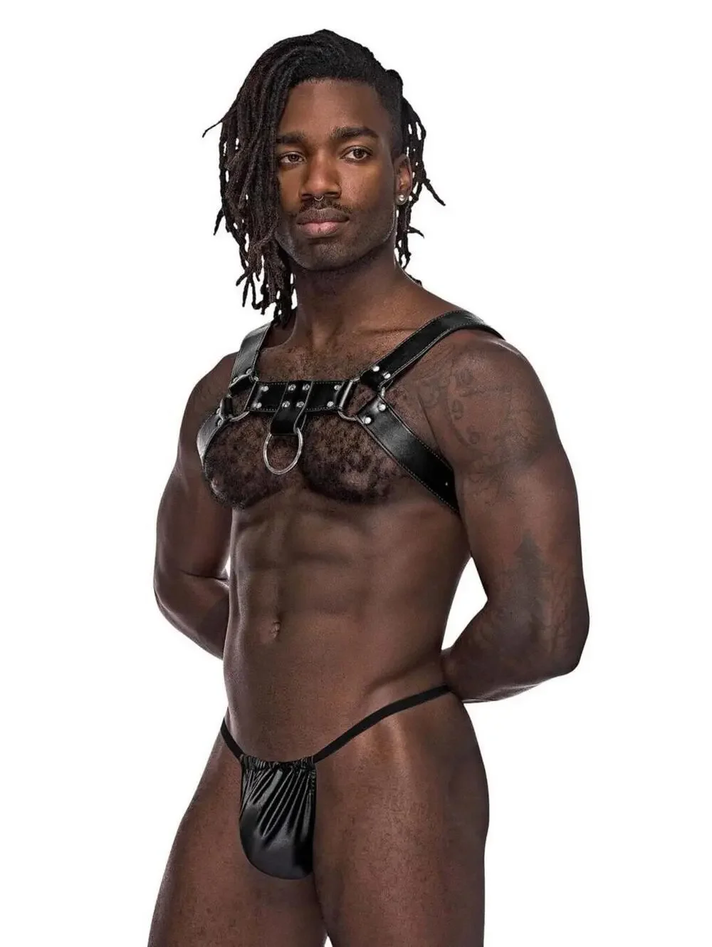 Male Power 590-266 Leather Aries Harness Color Black
